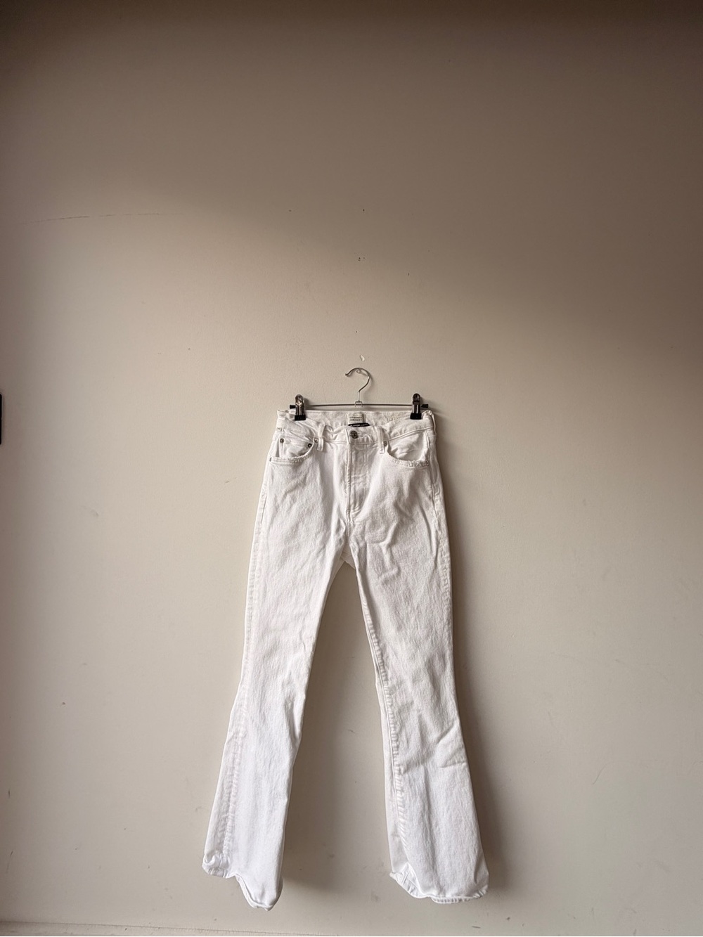 Citizens Of Humanity White Flare Jeans